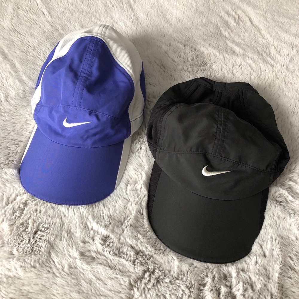 Nike Dri-Fit running hats - set of 2